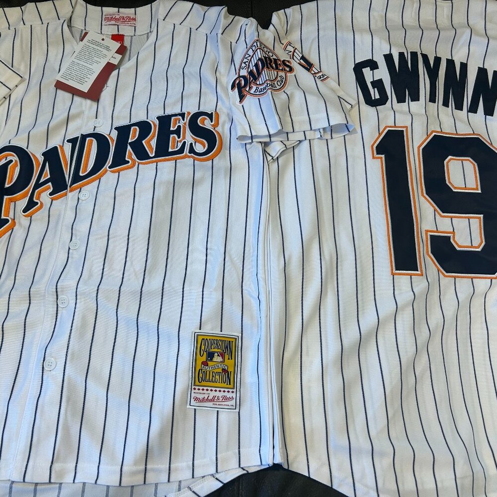 Mitchell and Ness SAN DIEGO PADRES TONY GWYNN Men's JERSEY Sz M,L,XL,2XL NWT